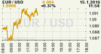 Online graf kurzu USD/EUR