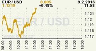 Online graf kurzu USD/EUR