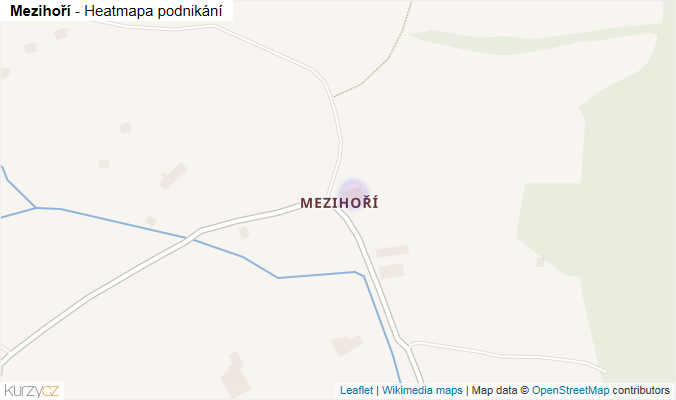 Mapa Mezihoří - Firmy v části obce.