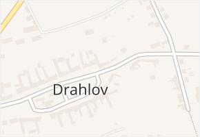 Drahlov v obci Charváty - mapa části obce