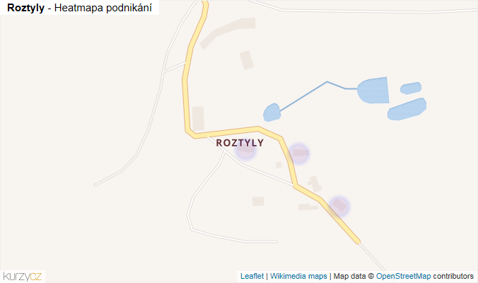 roztyly mapa Roztyly, část obce v obci Chbany   Města a obce | Kurzy.cz