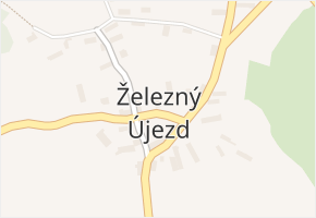 Železný Újezd v obci Čížkov - mapa části obce