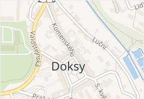 Doksy v obci Doksy - mapa části obce