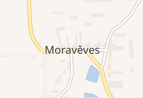Moravěves v obci Havraň - mapa části obce