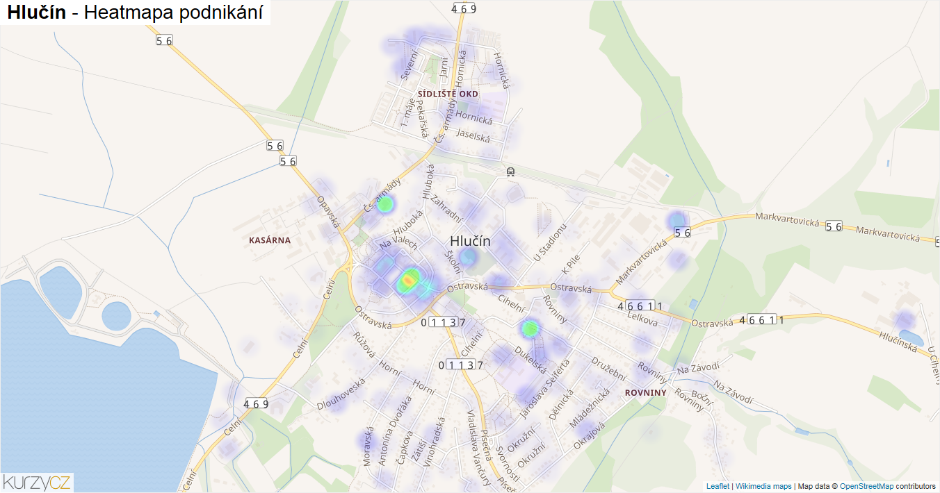 hlucin mapa Hlučín   mapy | Kurzy.cz