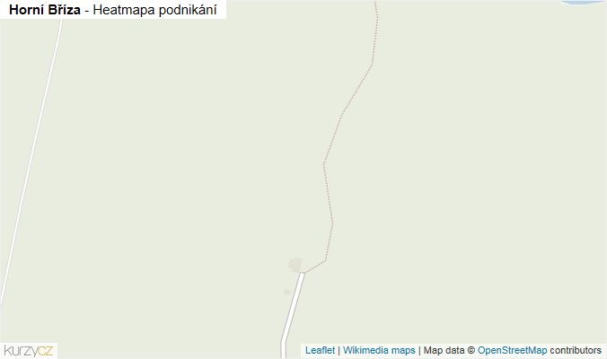 Mapa Horní Bříza - Firmy v obci.