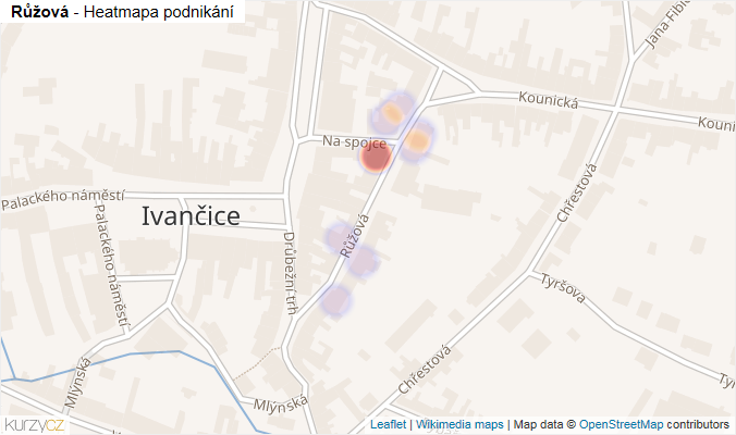 Růžová, ulice v obci Ivančice - Města a obce | Kurzy.cz