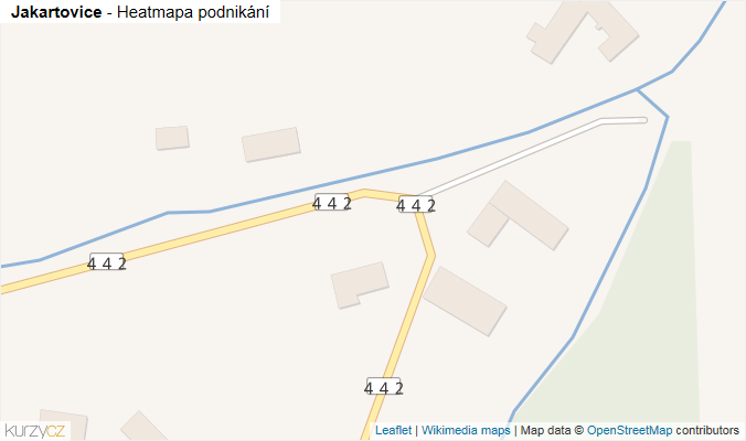 Mapa Jakartovice - Firmy v obci.