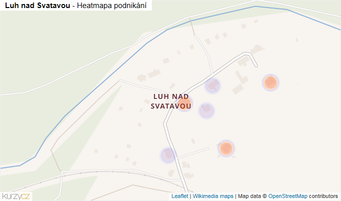 Mapa Luh nad Svatavou - Firmy v části obce.