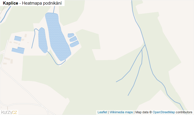 Mapa Kaplice - Firmy v obci.
