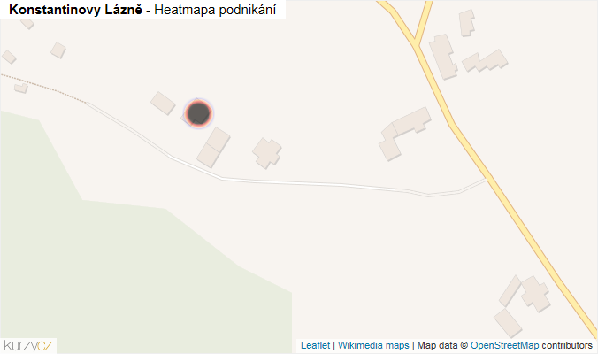 Mapa Konstantinovy Lázně - Firmy v obci.