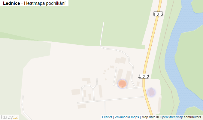 Mapa Lednice - Firmy v obci.