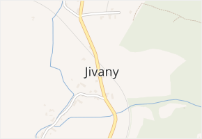 Jivany v obci Libuň - mapa části obce