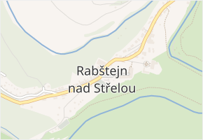 Rabštejn nad Střelou v obci Manětín - mapa části obce