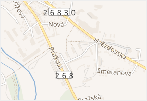 U Nemocnice v obci Mimoň - mapa ulice