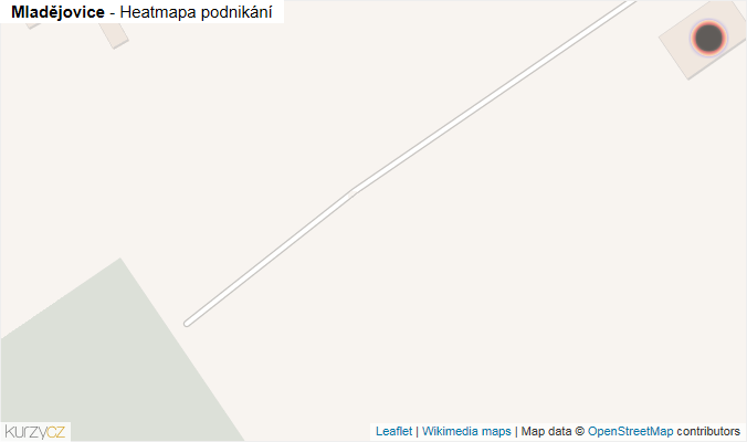 Mapa Mladějovice - Firmy v obci.