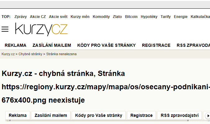 Mapa Osečany - Firmy v obci.
