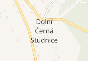 Dolní Černá Studnice v obci Pěnčín - mapa části obce