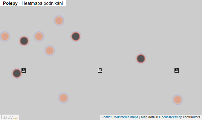 Mapa Polepy - Firmy v obci.