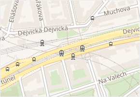 Milady Horákové v obci Praha - mapa ulice