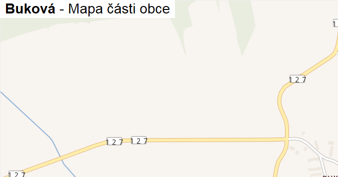 Buková - mapa části obce