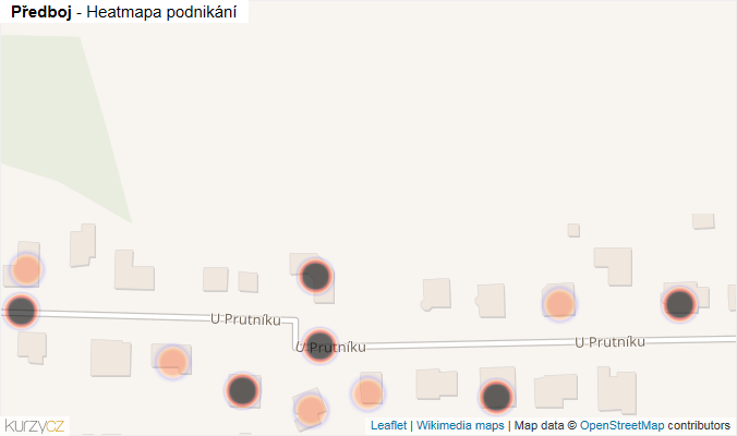 Mapa Předboj - Firmy v obci.