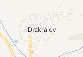 Držkrajov v obci Přeštěnice - mapa části obce