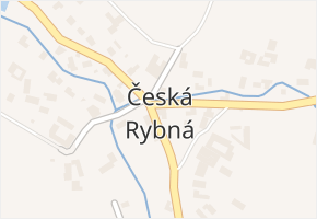 Česká Rybná v obci Proseč - mapa části obce