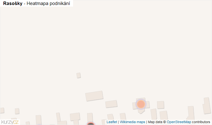 Mapa Rasošky - Firmy v obci.