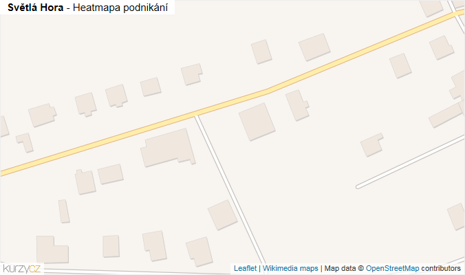 Mapa Světlá Hora - Firmy v obci.