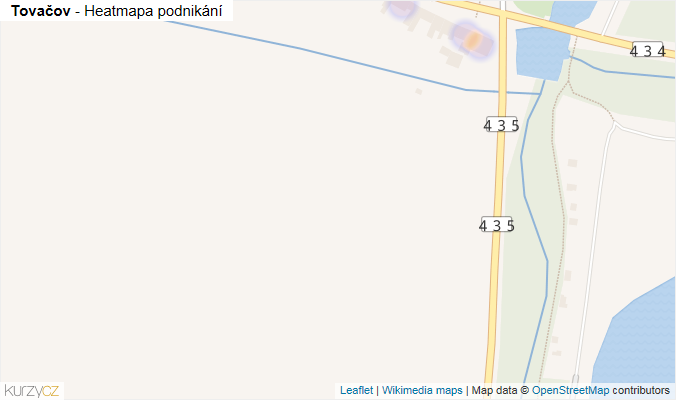 Mapa Tovačov - Firmy v obci.