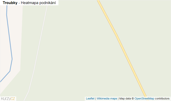 Mapa Troubky - Firmy v obci.