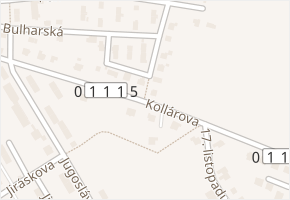 Kollárova v obci Vamberk - mapa ulice