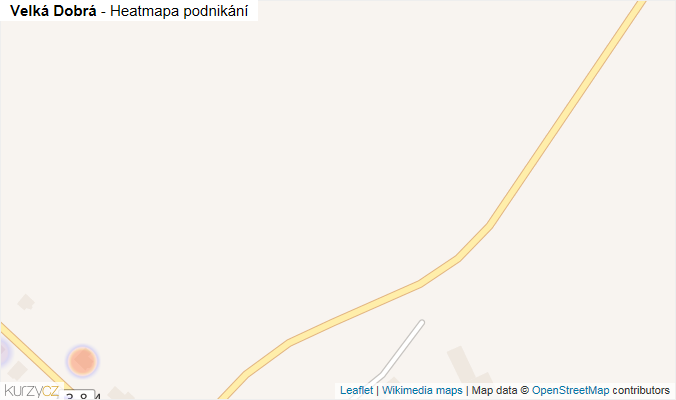 Mapa Velká Dobrá - Firmy v obci.