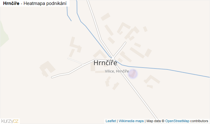 Mapa Hrnčíře - Firmy v části obce.