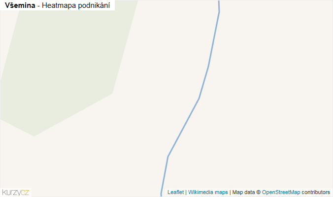 Mapa Všemina - Firmy v obci.