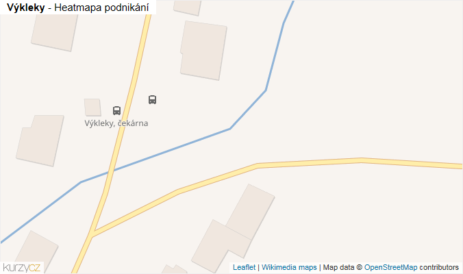 Mapa Výkleky - Firmy v obci.