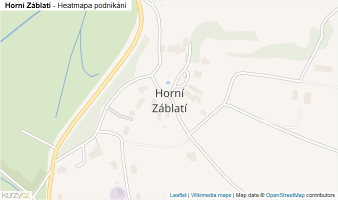 Mapa Horní Záblatí - Firmy v části obce.