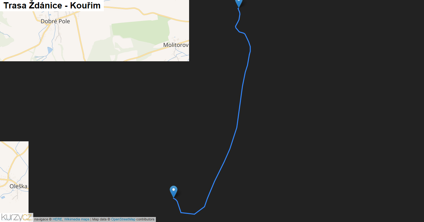 Planovani Trasy Zdanice Kourim Doprava Kurzy Cz Kurzy Cz