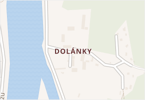 Dolánky v obci Zlončice - mapa části obce