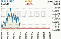 Online graf kurzu usd/eur