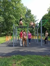 Workoutové hřiště Na Špici Workoutové hřiště Na Špici