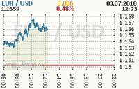 Online graf kurzu usd/eur
