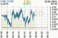 Online graf kurzu usd/eur