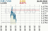 Online graf kurzu usd/eur