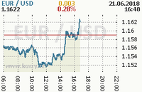 Online graf kurzu usd/eur
