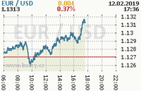 Online graf kurzu usd/eur